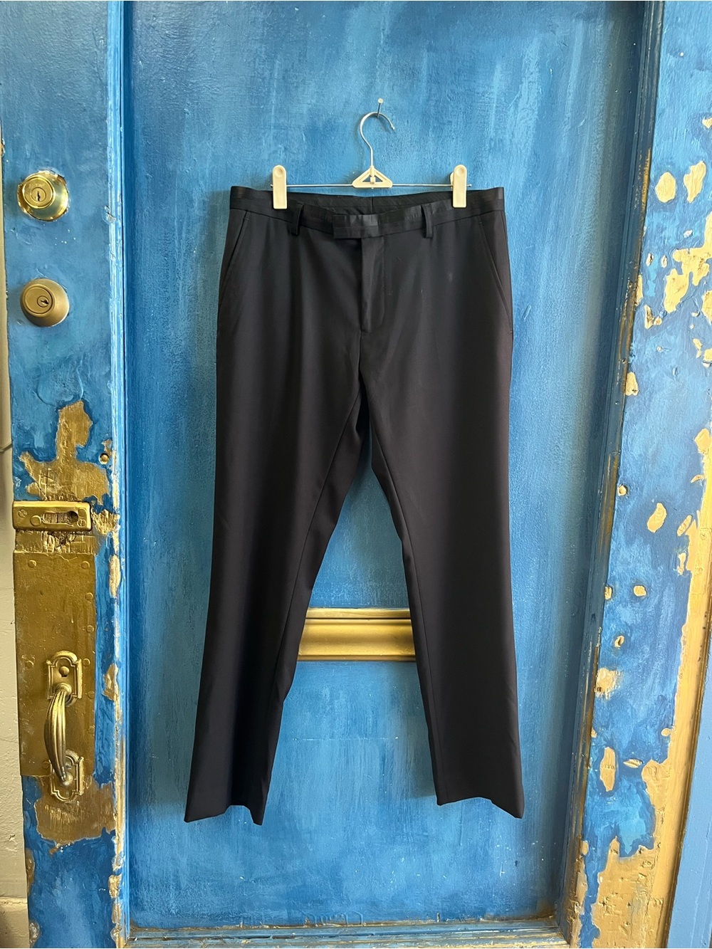 Topman Black Dress Pants – Slim Straight Tailored Look